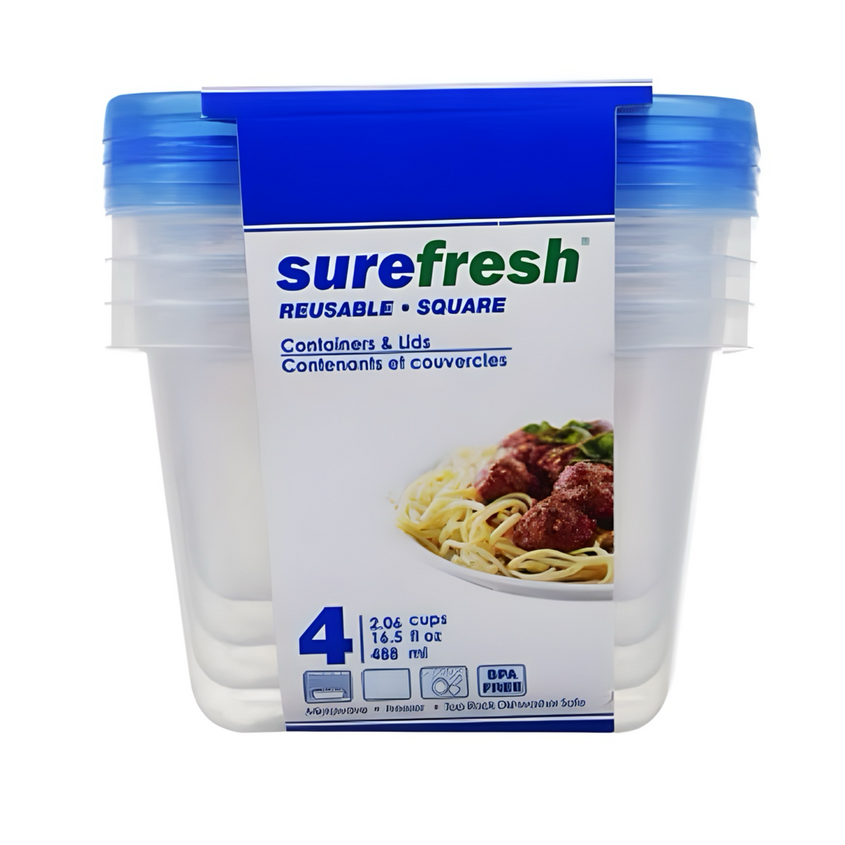 Sure Pak Containers Surefresh Round Containers With Lids 4Pk – Two of All Bosses