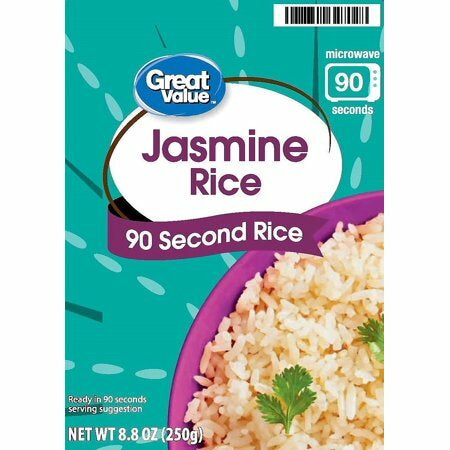 Great Value 90 Second Rice Microwave Pouches